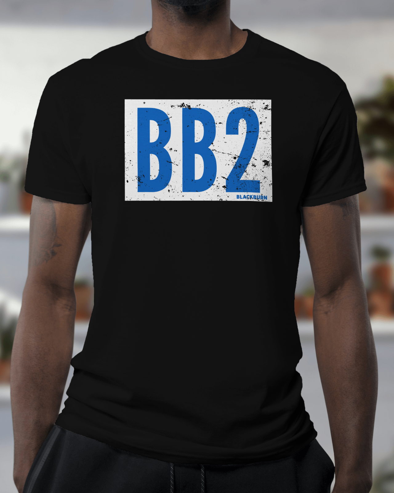 Blackburn Rovers T Shirt BB2 Postcode Vintage Organic Unisex blackburn-rovers-t-shirt-bb2-postcode-vintage-organic-unisex