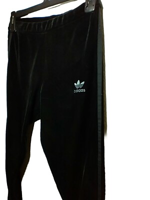 Adidas Originals Black Velvet Vibes Leggings Women’s Size Small