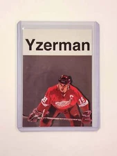 Steve Yzerman Artist Signed Hockey Art Card 1/10