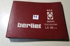 catalogue de pièces de rechange BERLIET  966   GROUPE ELECTROGENE LE 35 K ( 91 )
