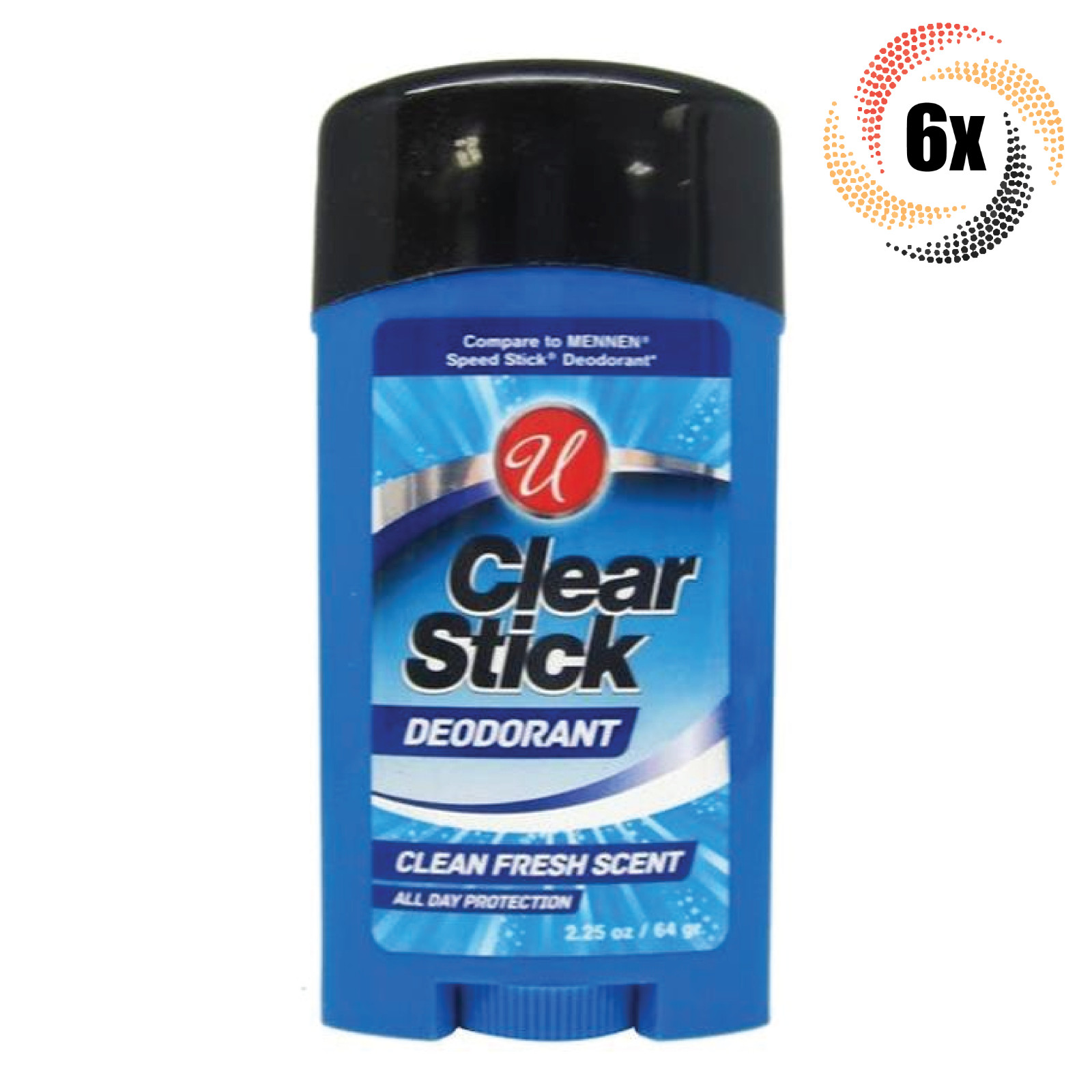 6 стиков дезодоранта с чистым и свежим ароматом U Clear 225 унции Защита на весь день 6390₽
