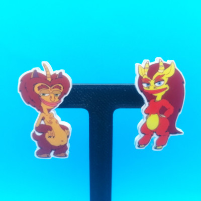 Maury and Connie pin badge set - Big Mouth/Human Resources CHEAPER ON MY STORE