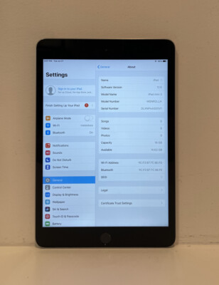 Apple iPad mini 3 16GB, Wi-Fi, 7.9in - Space Gray 888462022224| eBay