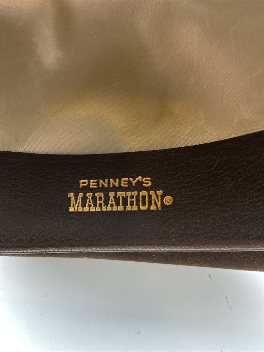 Vintage Penny's Marathon Brown Fedora Hat Size 6 3/4 | eBay Vintage Penny's Marathon Brown Fedora Hat Size 6 3/4 | eBay