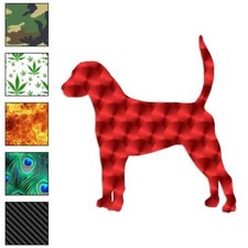 English Foxhound Dog, Vinyl Decal Sticker, 40 Patterns  3 Sizes, 1948