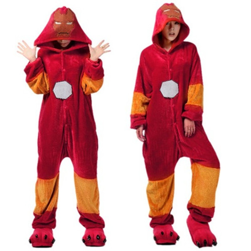 Vengadores Iron Man Pijama Mono Juegos con disfraces Superhéroe Prendas para dormir Camisón Disfraz