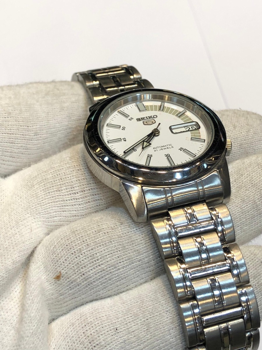 SEIKO 5 7S26-O4M2 21 JEWELS MENS AUTOMATIC WATCH | eBay