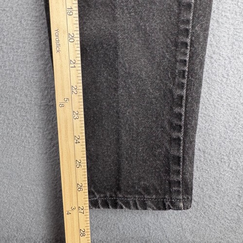 Vintage Levi's 521 Jeans Womens 6 P Black Tapered Fit Tapered Leg MADE IN USA - Picture 8 of 12