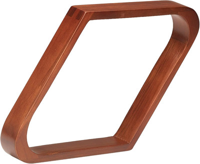 Pro Series TR9-F Doweled Wooden Billiard Ball 9-Ball Diamond Rack, Old World Mah