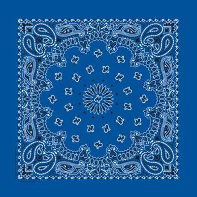 Bandana Unisex Carolina Creative – Stampa Paisley Arcobaleno, 22x22 Pollici, Cotone