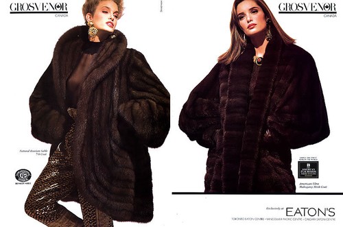 1999 Grosvenor Furs sable chinchilla fur Furs coat 5-page MAGAZINE AD - Picture 2 of 3