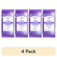  4 pack Daily Freshening Wipes for Feminine Hygiene, 20 Count