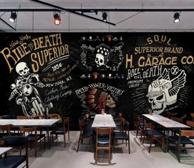 3D Trend Skeleton K14256 Wallpaper Mural Self-adhesive Removable Sticker Kay