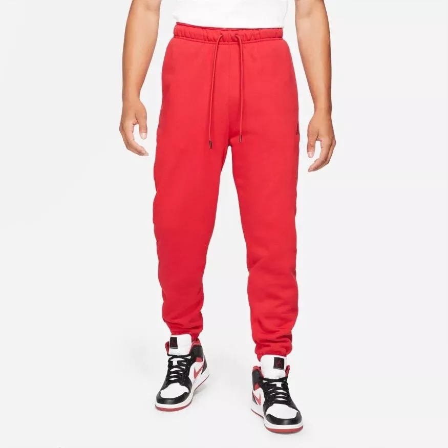 Nike Jordan Essential Fleece Jogger Pants Gym Red Men s Size XL