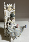 Lladro "Full Of Mischief" Young Princess On Throne Figurine #1395