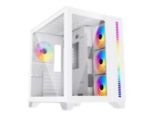 GameMax ARGB Mid Tower ATX Tempered Glass PC Computer Case - White Diamond  6931858773027