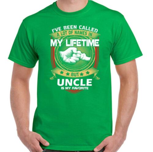 FATHER'S DAY T-SHIRT, Uncle is My Favourite Mens Funny Tee Top Gift Present - Picture 19 of 24