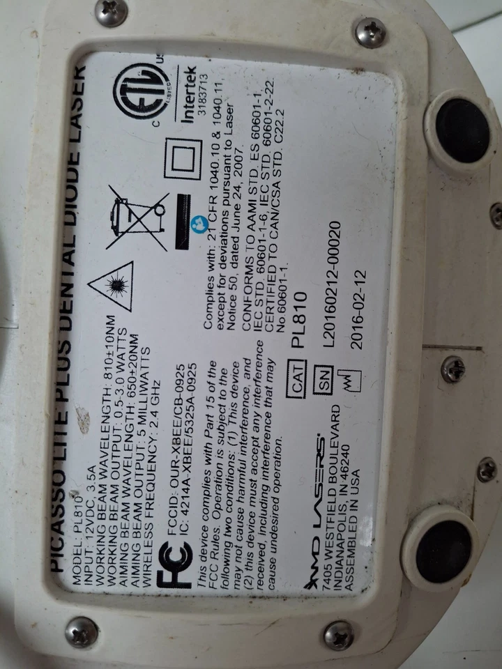 Sistema láser diodo de escritorio para odontología dental AMD Picasso Lite Plus con garantía Foto 4 de 4