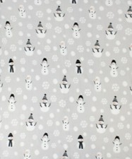 Image of Grey Snowman Fleece Throw Blanket 120 x 150cm New Xmas Cosy Christmas new gift