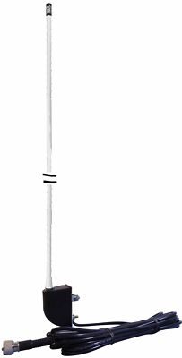 NGP1SM - Everhardt 4' Fiberglass No Ground Plane Antenna Side Mount (White)
