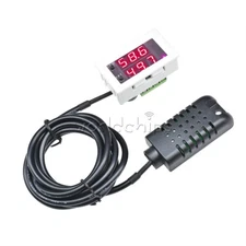 Digital DC12V 10A Red+Red Display Humidity Controller Hygrometer Meter Sensor