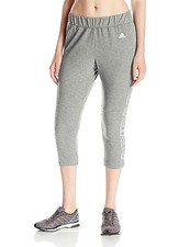 ADIDAS PERFORMANCE WOMENS BRANDED 7/8 PANTS GREY SIZE M NEW