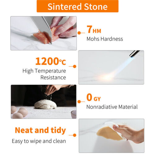 Modern Dining Table Kitchen Anti-scratch Glossly Sintered Stone Restaurant Table - Picture 13 of 25