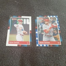 2022 Donruss 1988 Retro Dylan Carlson Base&Independence Day Variation Card #264