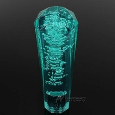 Vip Universal Jdm Diamond Crystal Manual Bubble Shift Knob 150mm Teal