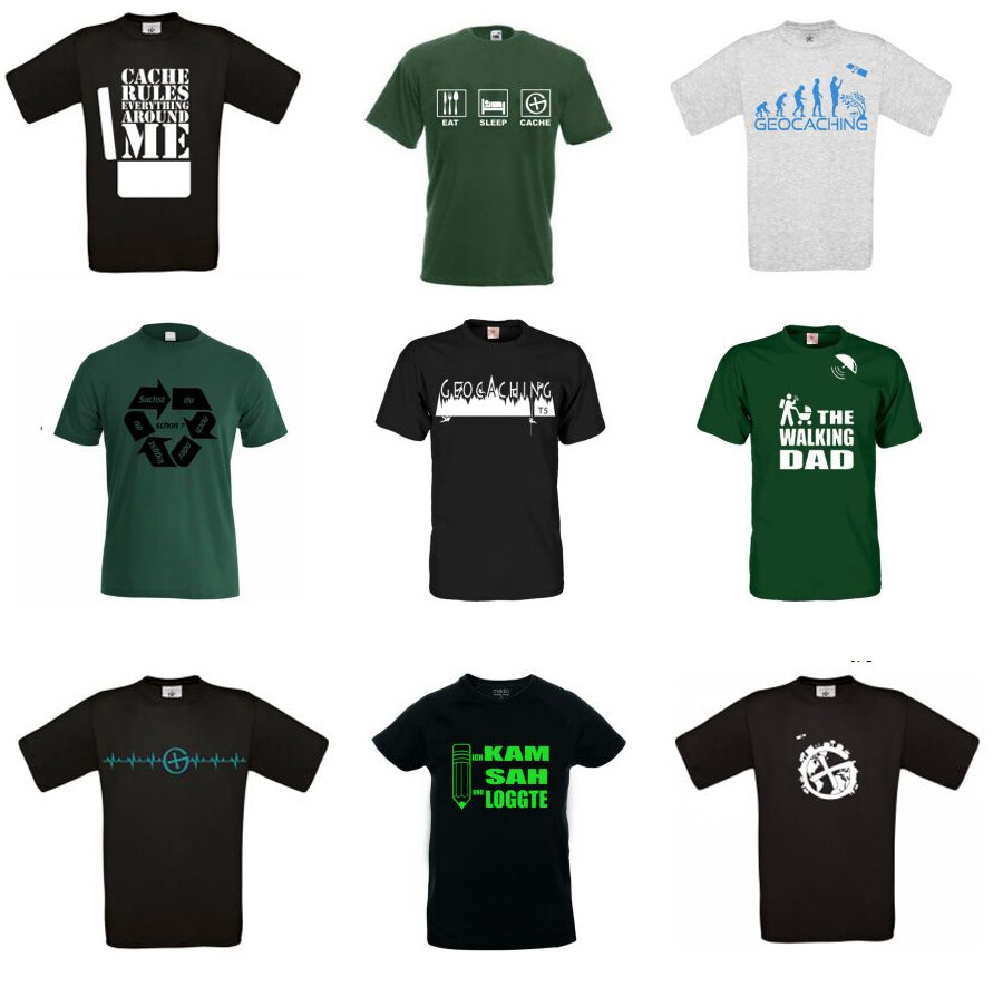 Camiseta Geocaching Geo-Versand Groundspeak Unisex Cuello Redondo S-3XL
