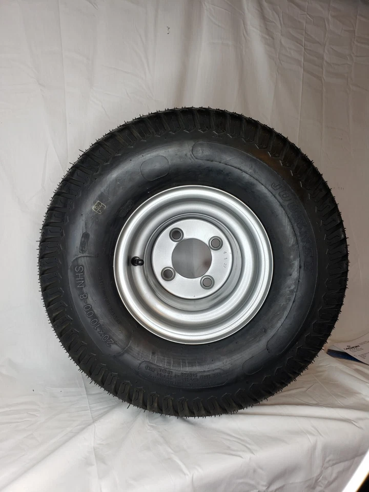 2) 20x10.00-8 Riding Lawn Mower GardenTractor Tires Wheel Rims for Husqvarna MTD Foto 4 de 4