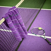 Christy Wimbledon Ace Bath Towel - 100% Egyptian Cotton, Purple