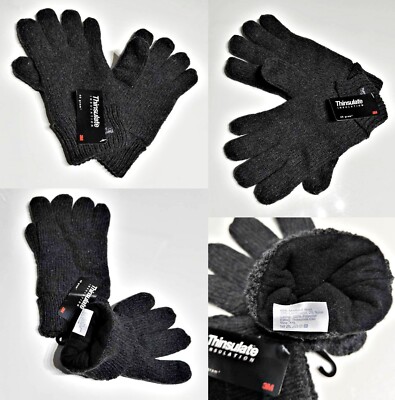 Thinsulate 3M Strickhandschuhe Handschuhe Fingerhandschuhe Anthrazit, S,M,L,XL