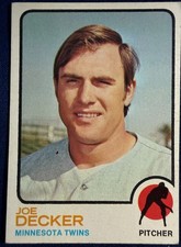 1973 TOPPS #311 JOE DECKER (MINNESOTA TWINS) BASEBALL CARD