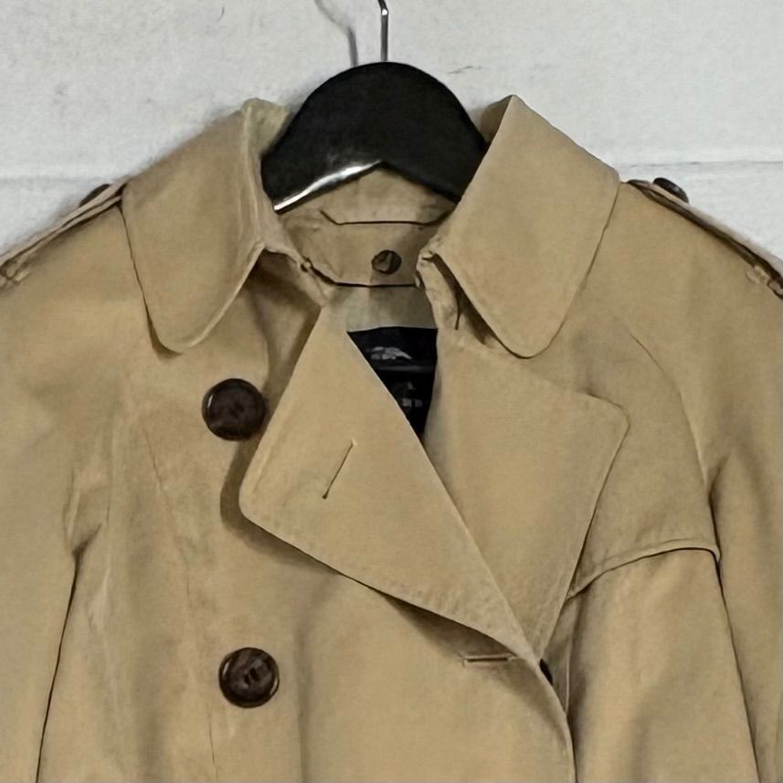 Burberry   London Trench Coat with Liner Cotton Gabardine Long Honey Beige Nova thumbnail 5