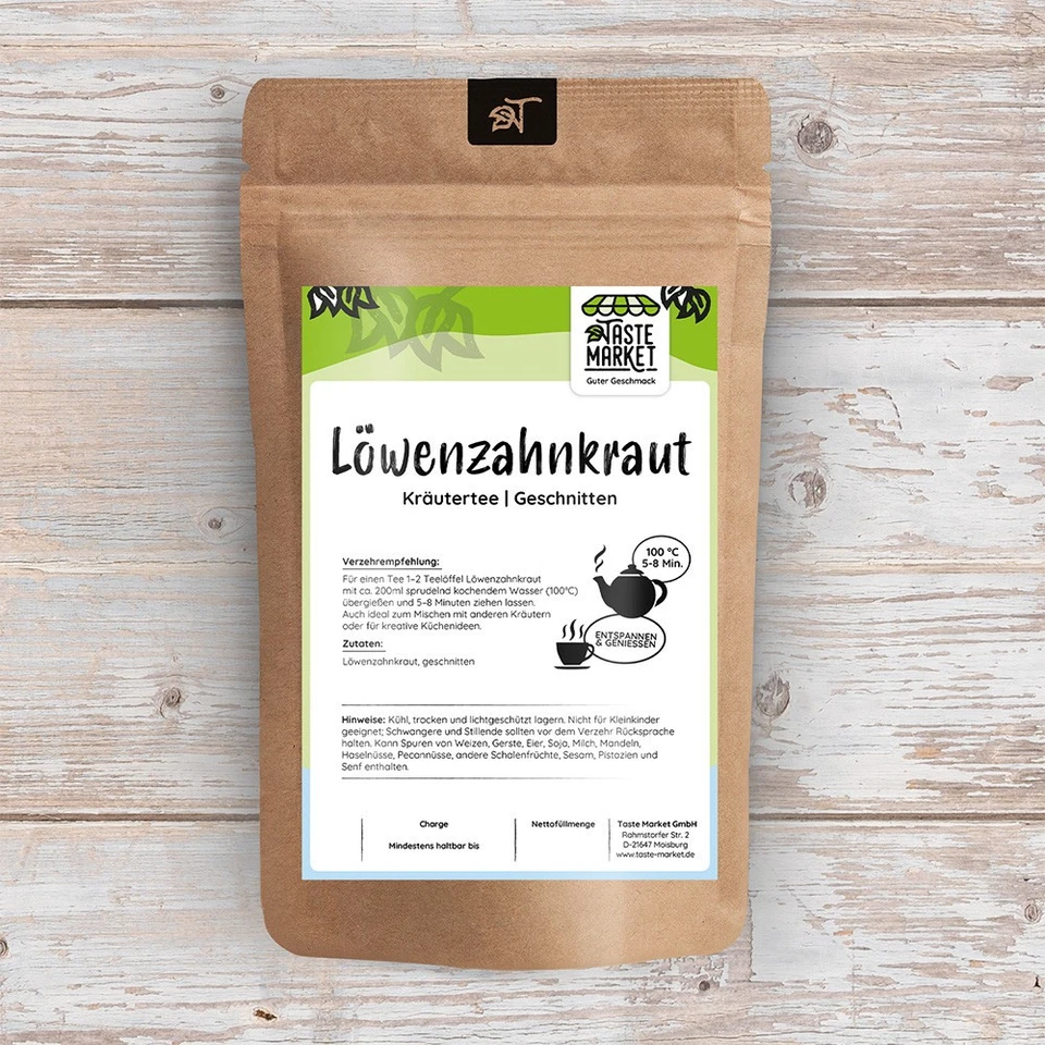 Löwenzahnkraut geschnitten GRÖSSENAUSWAHL Löwenzahntee Löwenzahnblätter - Bild 3 von 4