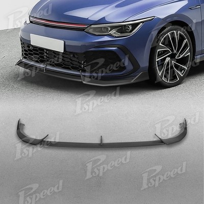 For 2021-2024 Volkswagen VW Golf GTI MK8 Matte Black PP Front Bumper Spoiler Lip