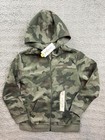Cat & Jack Hoodie Youth Small 6/7 Camo Full Zip Sweatshirt Boys Long Sleeve