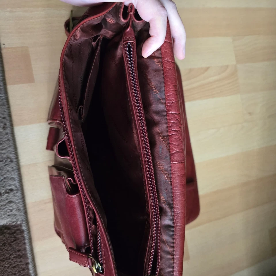 Bolso Mensajero Visconti Cuero Sangre de Buey De Colección - Edición Patrimonio de Coleccionista Foto 4 de 4