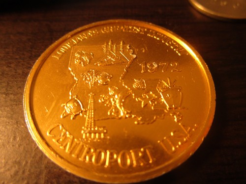 1972 Centroport Board of Commissioners Port of New Orleans Mardi Gras Doubloon