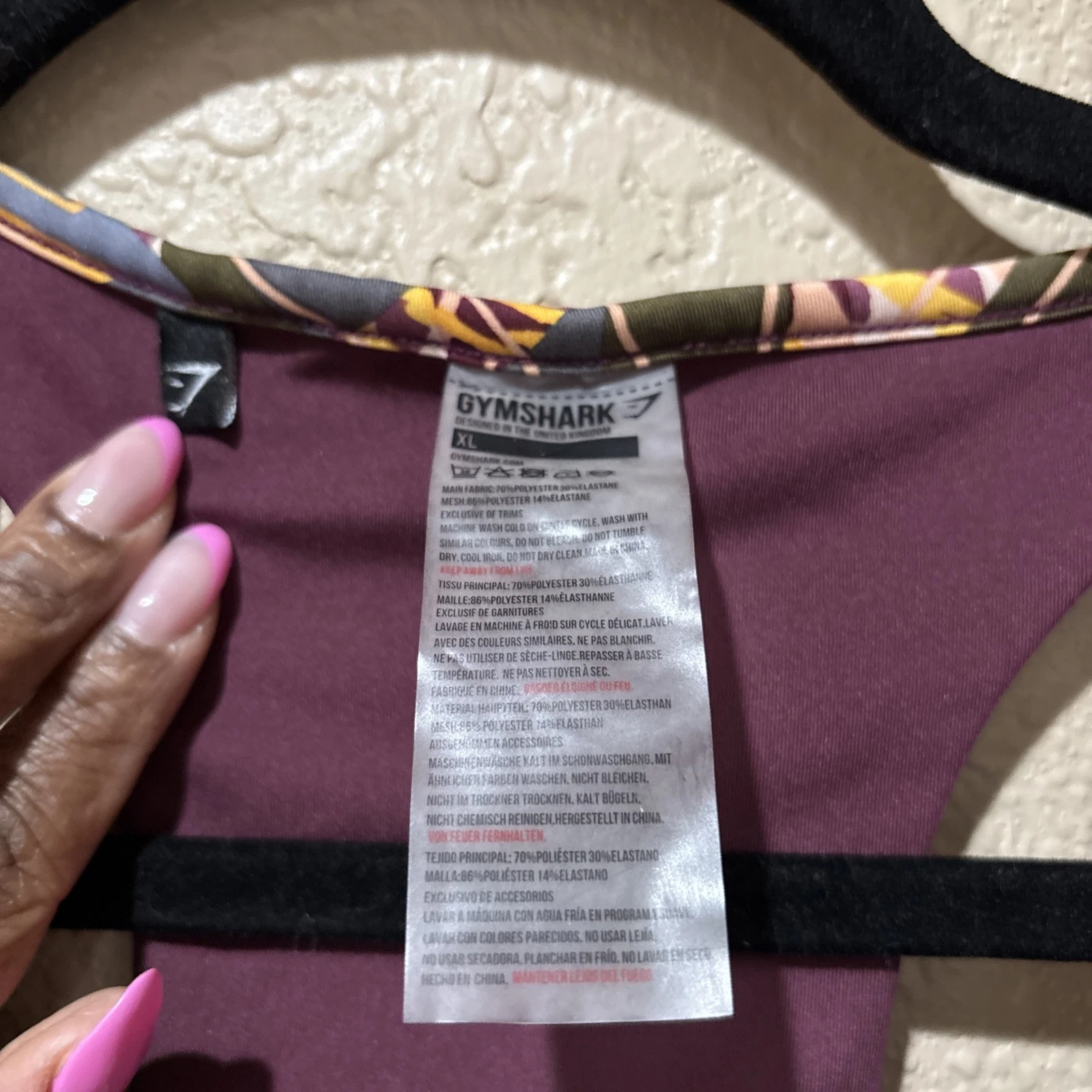gymshark paradise sports tank-bra