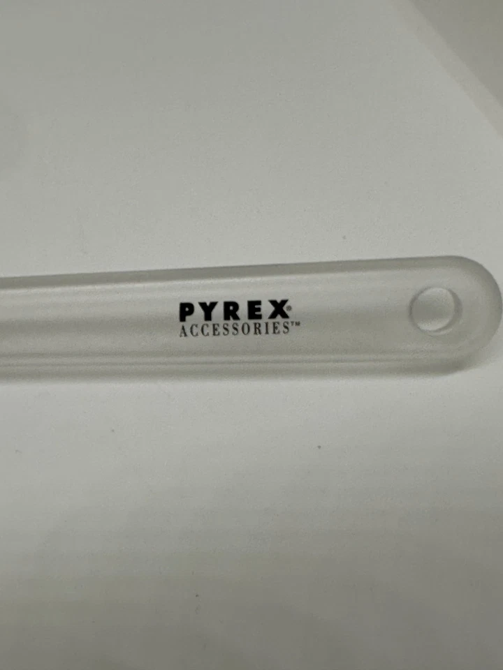 Espátula de silicona Pyrex vintage - cabeza amarilla, mango transparente herramienta para hornear 11,75" Foto 2 de 4