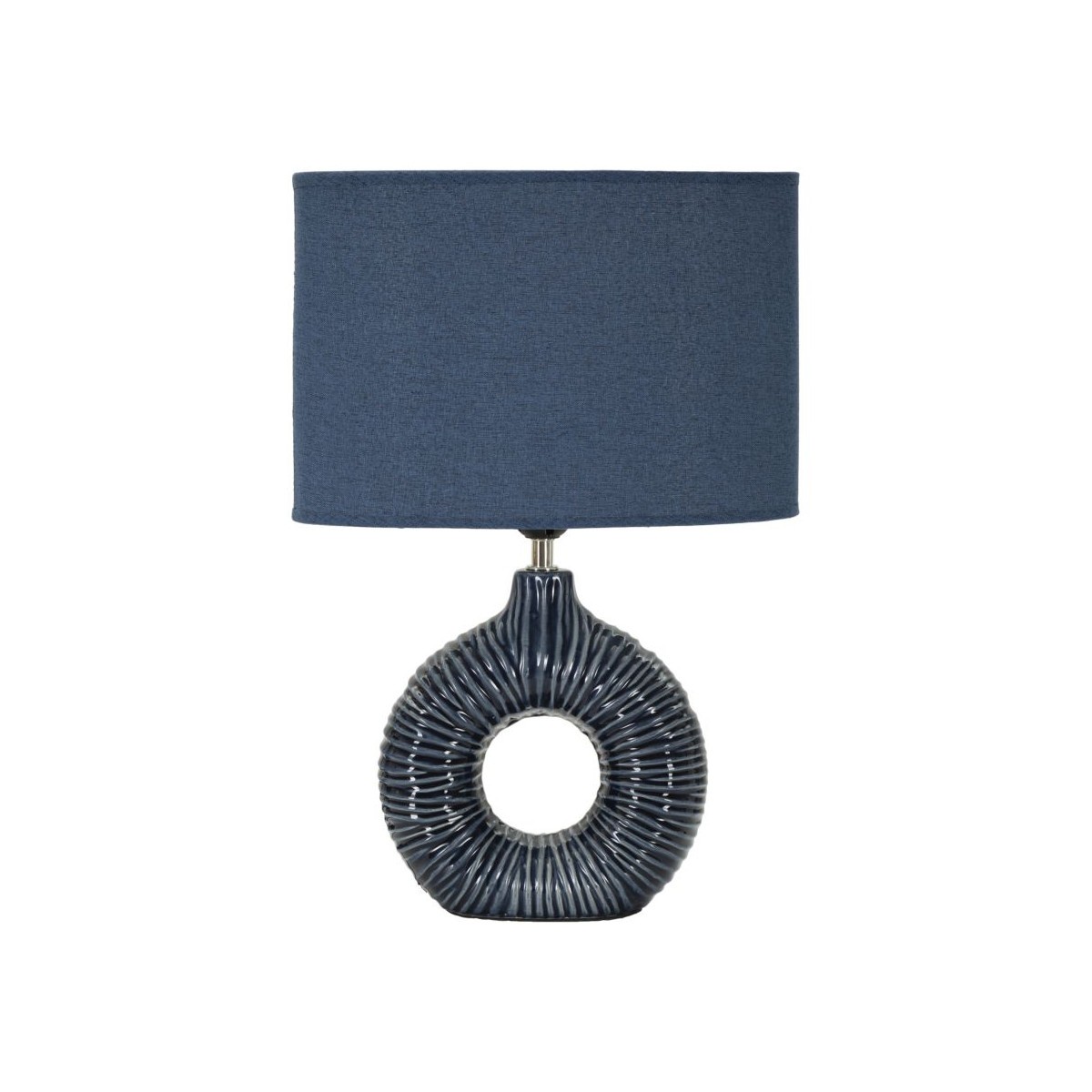 Lampe en céramique Seta 43cm bleu pour éliminer les éclairages agressifs