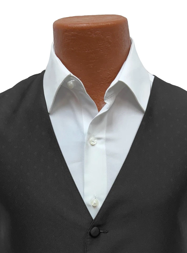 Chaleco Esmoquin Para Hombre Lauren Ralph Lauren Negro Ajustable Espalda Completa Talla M Foto 2 de 4