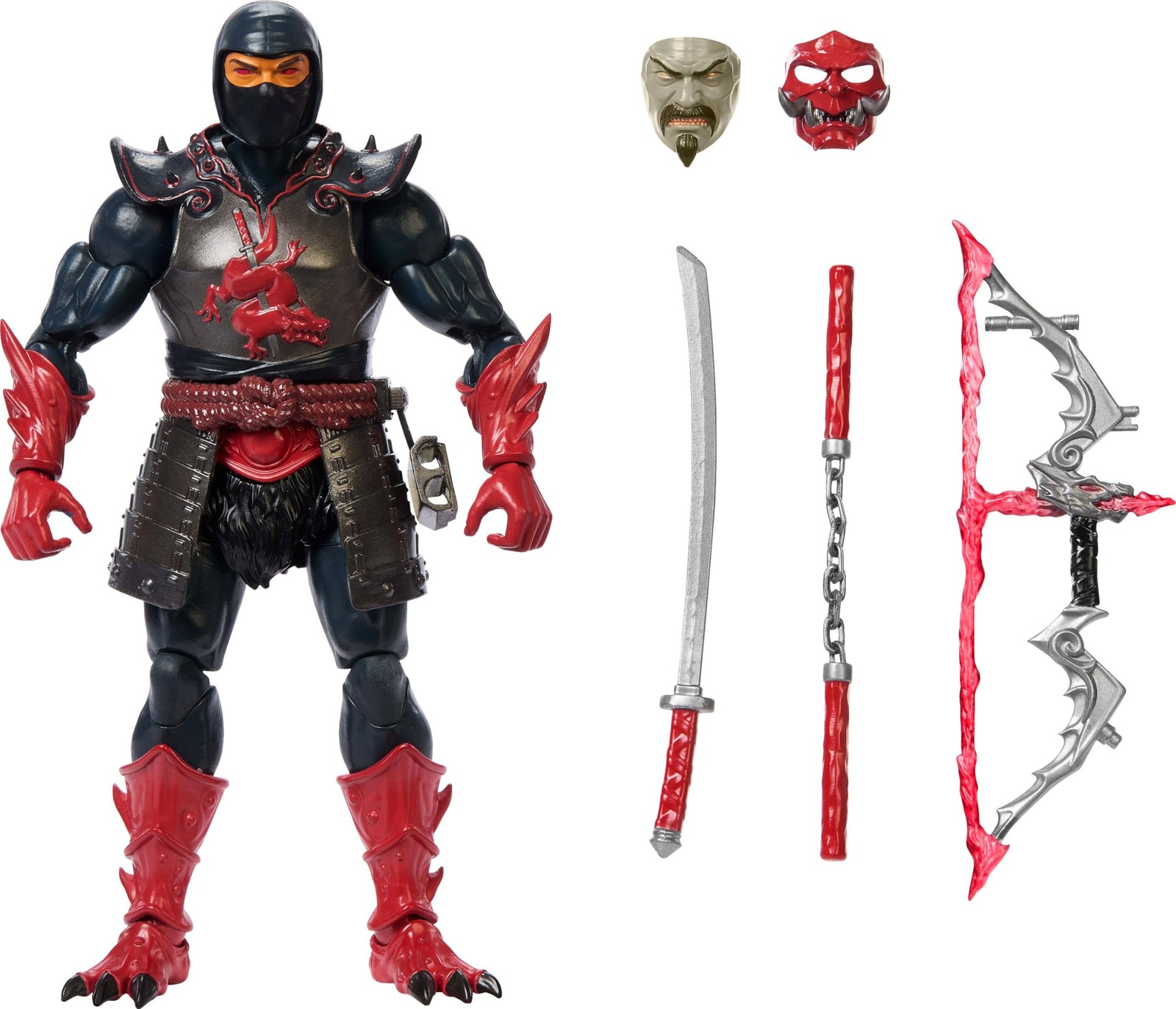Masters of the Universe Masterverse - Ninjor, action figure con 30 punti d'artic