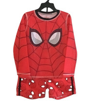 Marvel Spider-Man Swimwear Sz 4 4T UPF 50 Wearable 2 Piece Set NWT