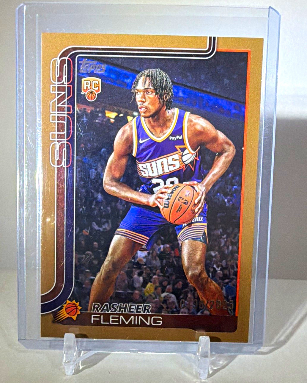 Topps 2025 Flagship Rasheer Fleming Rookie #231 /2025 Phoenix Suns NBA Basketbal
