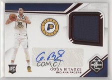 2019 Panini Chronicles Limited Rookie Jersey Red Goga Bitadze #LR-GBI Auto 02sc