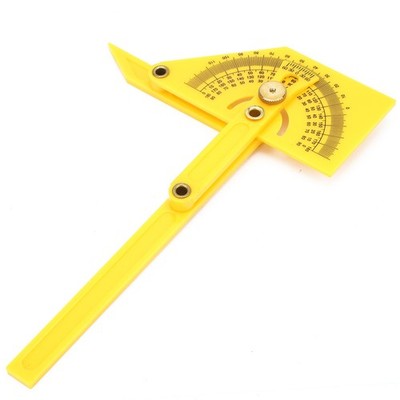 Kunststoff 180 ° Pointer Protractor Angle Ruler Holzbearbeitung Measuring C CU