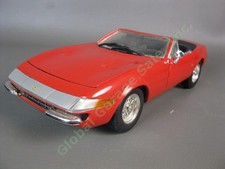 Hot Wheels Ferrari 365 GTS/4 Daytona Red Convertible Sports Car 1:18 Diecast